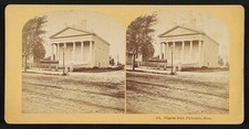 Photo:Plymouth Mass Pilgrim Hall 1860s Stereoview Building picture