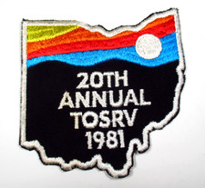 TOSRV Tour of the Scioto River Valley 1981 Cycling Patch Ohio Vintage picture