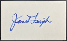 JANET LEIGH Signed Autograph Index Card PSYCHO Actress Marion Crane Hollywood picture
