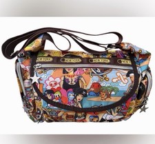 Rare Vintage 2000s tokidoki Pirata pattern Bag authentic Rainbow zippers picture