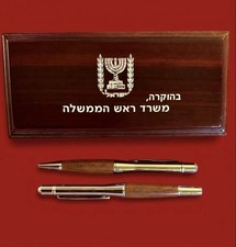 Rare Authentic Israel Prime Minister Benjamin Netanyahu Official State Gift Pens picture