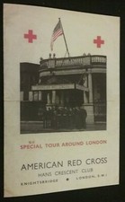 WW2 AMERICAN RED CROSS BOOKLET SO AMERICAN MILITARY IN LONDON CAN TOUR LANDMARKS picture