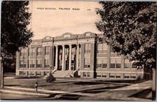 Vintage Postcard 1930-1945 (Palmer) High School, Palmer, Massachusetts (MA) picture