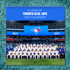 Toronto Blue Jays 2027 Wall Calendar 12 Month Celebrity Photo Fan Collectible picture