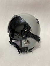 HGU-55 PLAIN GRAY FIGHTER PILOT HELMET REPLICA+BADGE (OR CUSTOM BY REQUEST) picture