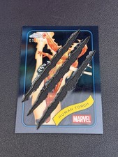 2025 Topps Chrome Marvel - HUMAN TORCH #40 Clawed Black Refractor /10 picture