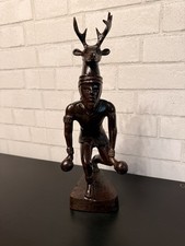 VTG 1992 Seri Mexican Ironwood Carving Yaqui Deer Dancer Statue/Sculpture 15