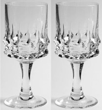ROSENTHAL HOLDFAST Crystal Wine Goblet Glasses 6-3/8