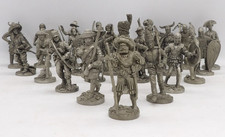 Various Vintage Historic Franklin Mint Metal Figurines Lot of 23 picture