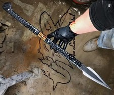 300 Spartan SPEAR Hand Forged Spear Ottoman Style Viking Metal Forged Reenactmen picture
