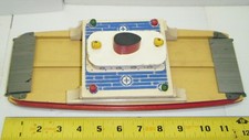 Vintage 1940s Keystone 12 1/2 in. Hand-Made Wooden Ferry With Metal Ramps picture
