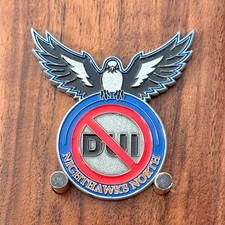 Georgia State Patrol Nighthawks North DUI Eagle Wing Challenge Coin  W#26 picture