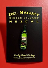 Del Maguey Mezcal Bottle Enamel Lapel Shirt Hat Pin *BRAND NEW IN WRAPPER* picture