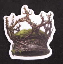 Beautiful Ornate Crown Jungle Magic Sticker 2.18