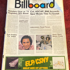 Vintage Billboard magazines lot 1973-1974 4 issues music and charts picture