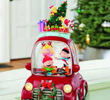 Peanuts Snoopy LED Holiday Water Spinning Car Christmas Decor Timer 1851523 picture