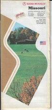 RAND McNALLY MISSOURI, MO, Highway, Road Map, Vintage, 26.5