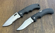 VTG Gerber Gator 1 And 2 Folding Knife Lot. Made In Portland, Oregon, USA. picture