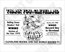 WMMS Radio 101 Station of Year 1979 Buzzard Day in Cleveland Promo Ad 8x10 Photo picture