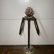 Vintage Jay Strongwater Lotus, Water Lily Towel Holder with Enamel and Crystal picture