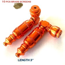 Inhale 3'' Aluminum Anodized tobacco smoking metal pipe with 10 brass screens picture