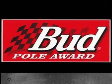 BUDWEISER - BUD Pole Award - Original Vintage Racing Decal/Sticker NASCAR picture
