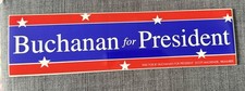 Pat Buchanan Vintage Presidential Bumper Sticker 1996-2000 picture
