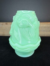 Fenton USA Jade Glass Atlantis Koi Fairy Lamp - Light picture