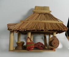 FaFbx -- ETHNOGRAPHIC WOOD MODEL OF THATCHED HOUSE, COOKING PAVILION, 8