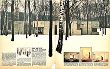 Cini Boeri House Architecture Caglieris Owners Milan Italy Vtg Magazine Print Ad picture