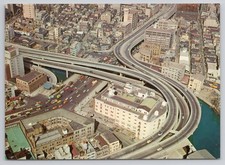 Vintage Postcard Tokyo Aerial View Expressway Interchange Nihombashi Japan JTB picture
