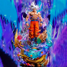 Dragon Ball Ultra Instinct Goku Figure PVC Anime Statue Collectible Model Gift picture