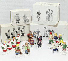 Dept 56 Original Snow Village Figurine Lot 4 Boxed Vintage 1990s Christmas Scene picture