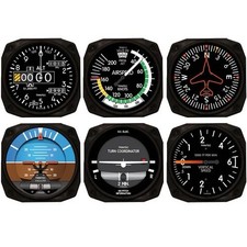 TRINTEC 9085 Modern 6-Piece Instrument Inspired Coaster Set Brand New picture