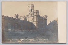 Main Building, State Prison, Waupin, Wisconsin WI 1907 RPPC Postcard picture