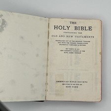 1960 Holy Bible Translated Out of the Original Tongues NY American Bible Society picture