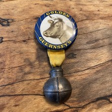 Golden Guernseys Pin or Pinback With Metal Handled Milk Jug - Circa 1935 picture