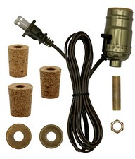 Pre-Wired Bottle Lamp Kit, Easily Convert Any Bottle Into A Lamp, DIY (Antique) picture