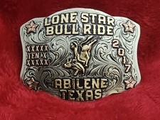 Champion Bull Riding X~Treme Trophy Belt Buckle☆Abilene☆Texas☆2017☆389 picture