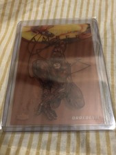 2017 Fleer Ultra Marvel Daredevil Preserved Amber Acetate Card Numbered 39/175 picture