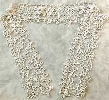 Vintage Handmade Tatting Ivory LACE Collar unused picture