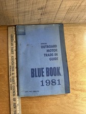 Vintage 1981 Official Outboard Motor Trade In Guide Blue Book Manual OMG 32 picture
