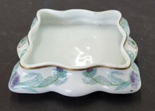 Rare 1940s Hotel Astor NY Ceramic Square Trinket Dish Germany Nathan Straus Sons picture