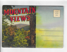 VINTAGE-POSTCARD FOLDER-MOUNTAIN VIEWS picture
