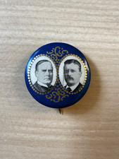William McKinley and Theodore Roosevelt Jugate Button, 11/16