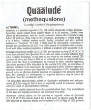 XRARE Authentic Vintage RORER QUAALUDE- Original Pharma Package Insert 5/70 picture