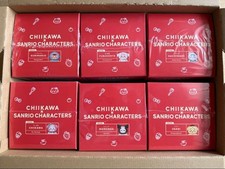 Set of 6 Chiikawa x Sanrio Characters Kiramekko Mascot Figure Keychain Complete picture