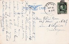 Panama Canal Zone Fancy Cancel Gatun Dam Electric Station Vtg Postcard K3 picture