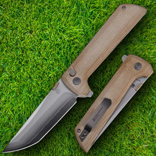North Mountain Blade Chop Folding Knife 3½″ SLD-Magic Steel Blade Micarta Handle picture
