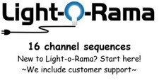 Lightorama  16 channel sequence Pack.  5 for $45.00 Full customer support picture